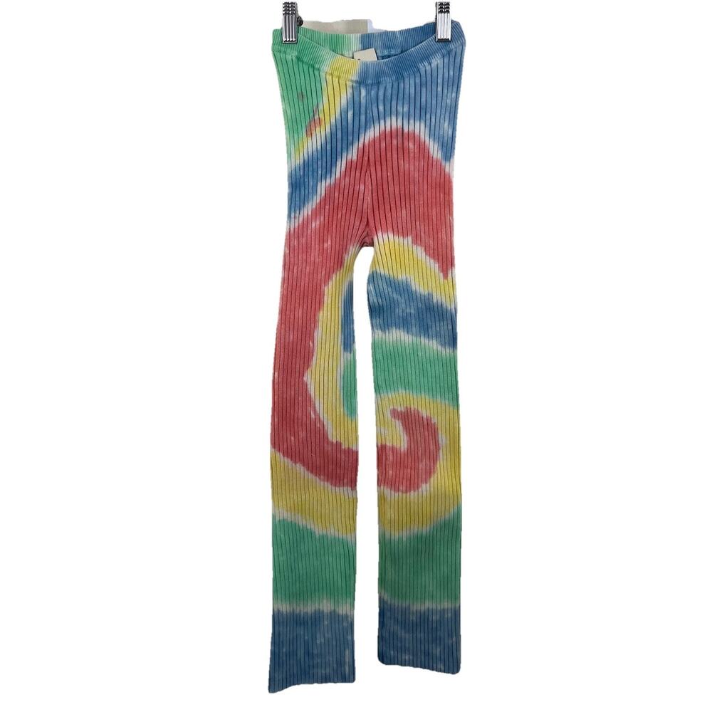 Giu Giu Nonna Rib Sunrise Tie Dye Pants Womens XS